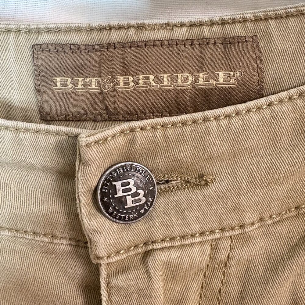 Bit & Bridle Women’s Utility Straight Leg Pants Size 4 Beige